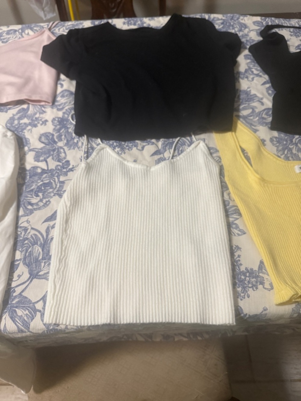 9 shirts—Abercrombie & Fitch Light Pink Crewneck Top